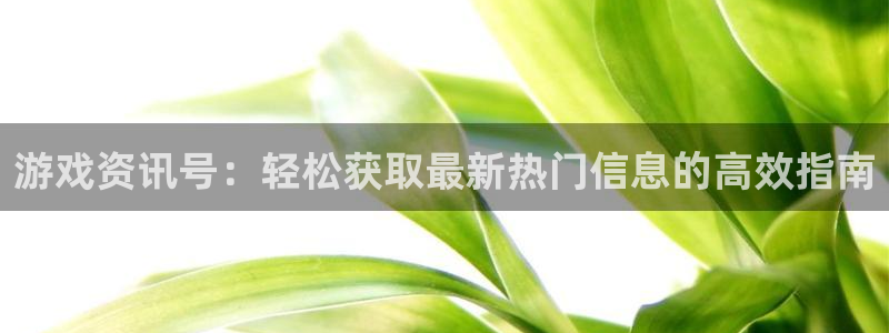 长征娱乐官网网页入口下载：游戏资讯号：轻松获取最新热门信息的