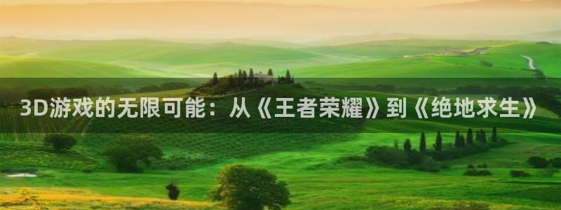 长征娱乐登录：3D游戏的无限可能：从《王者荣耀》到《绝地求生